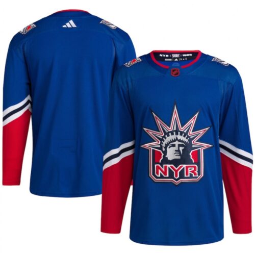 686178dada859_1 Men's New York Rangers Blank Blue 2022-23 Reverse Retro Stitched Jersey
