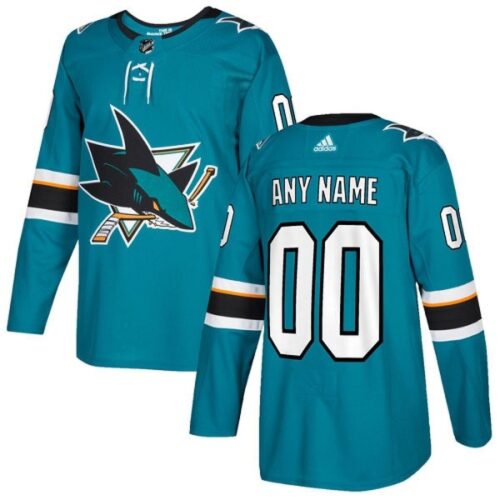 686178e5d171e_1 Men's San Jose Sharks Personalized Authentic Teal Green Home Stitched NHL Jersey