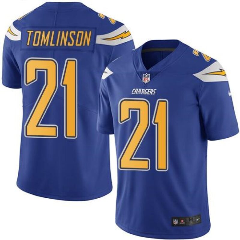 686178f265f88_1 Chargers #21 LaDainian Tomlinson Electric Blue Youth Stitched NFL Limited Rush Jersey