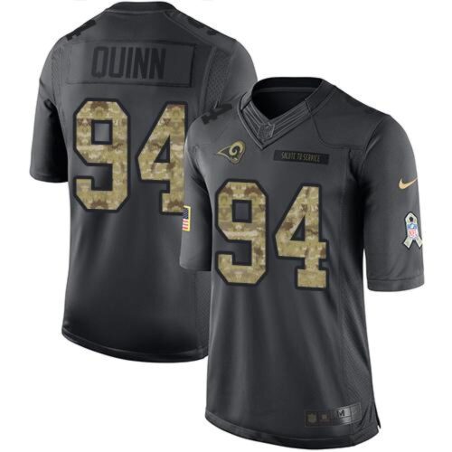 6861796b1472e_1 Rams #94 Robert Quinn Black Youth Stitched NFL Limited 2016 Salute to Service Jersey