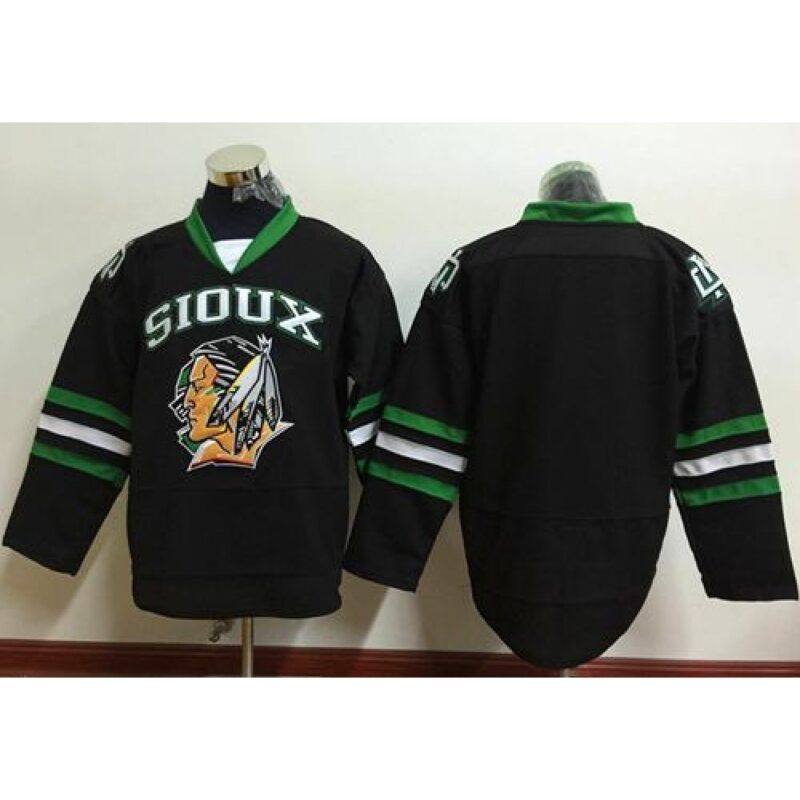 6861798f0accb_1 Blackhawks Blank Black Sioux Stitched NHL Jersey
