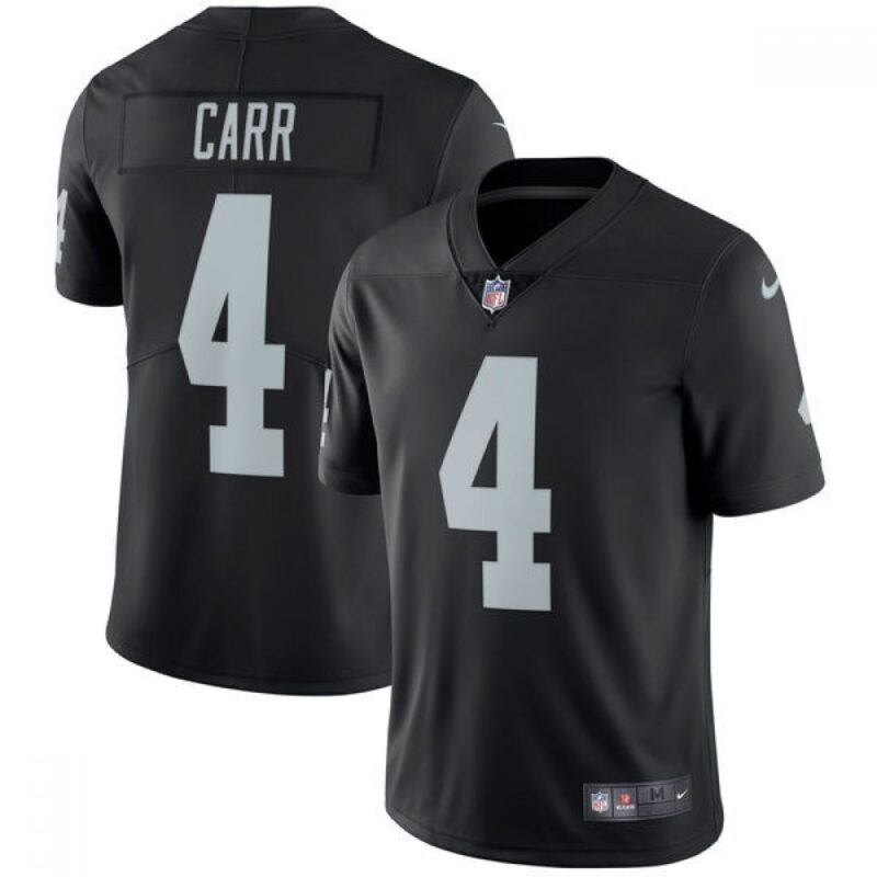 686179d2021b8_1 Youth Oakland Raiders #4 Derek Carr Black Vapor Untouchable Limited Stitched NFL Jersey