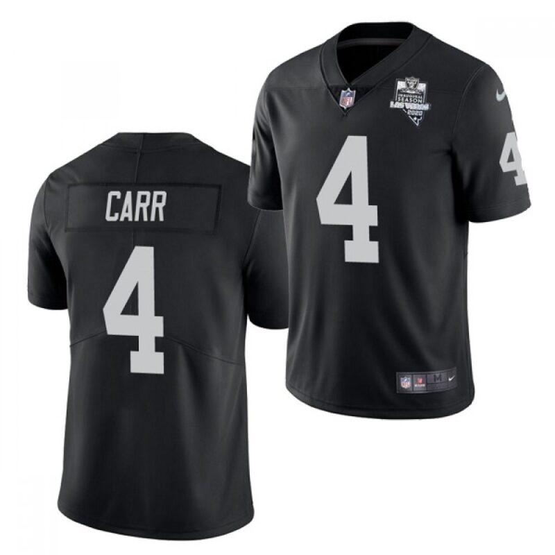 686179d7253d2_1 Youth Oakland Raiders #4 Derek Carr 2020 Black Inaugural Season Vapor Limited Stitched Jersey
