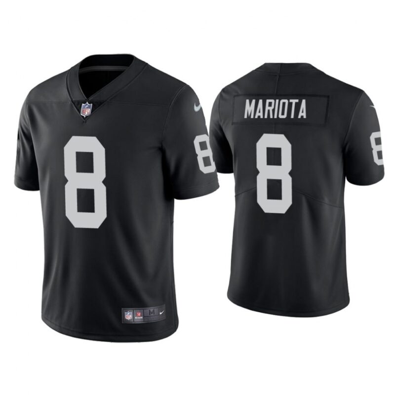 686179e4a36a3_1 Youth Oakland Raiders #8 Marcus Mariota Black Vapor Untouchable Limited Stitched Jersey