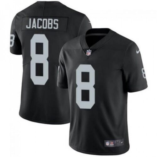 686179e73ac47_1 Youth Las Vegas Raiders #8 Josh Jacobs Black Vapor Untouchable Limited Stitched NFL Jersey
