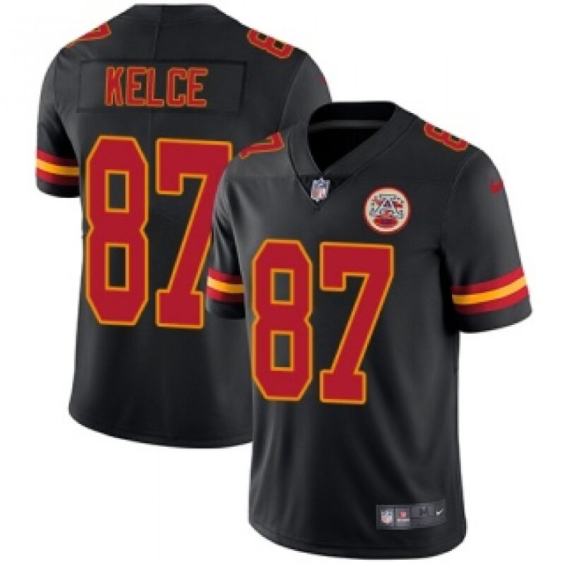 68617a851d889_1 Youth Kansas City Chiefs #87 Travis Kelce Black Vapor Untouchable Limited Stitched NFL Jersey