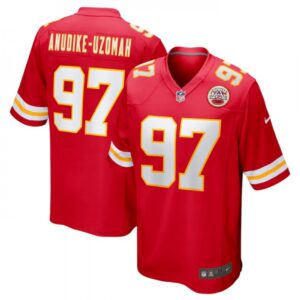 68617acef2005_1 Youth Kansas City Chiefs #97 Felix Anudike-Uzomah Red Stitched Jersey