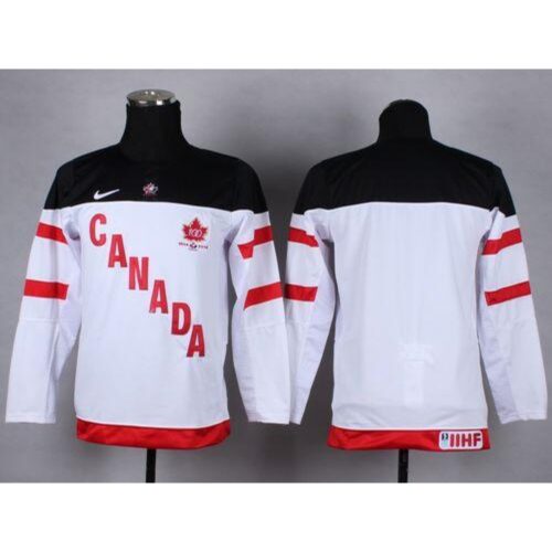 68617ad36523f_1 Team Canada Blank White 100th Anniversary Stitched Youth NHL Jersey