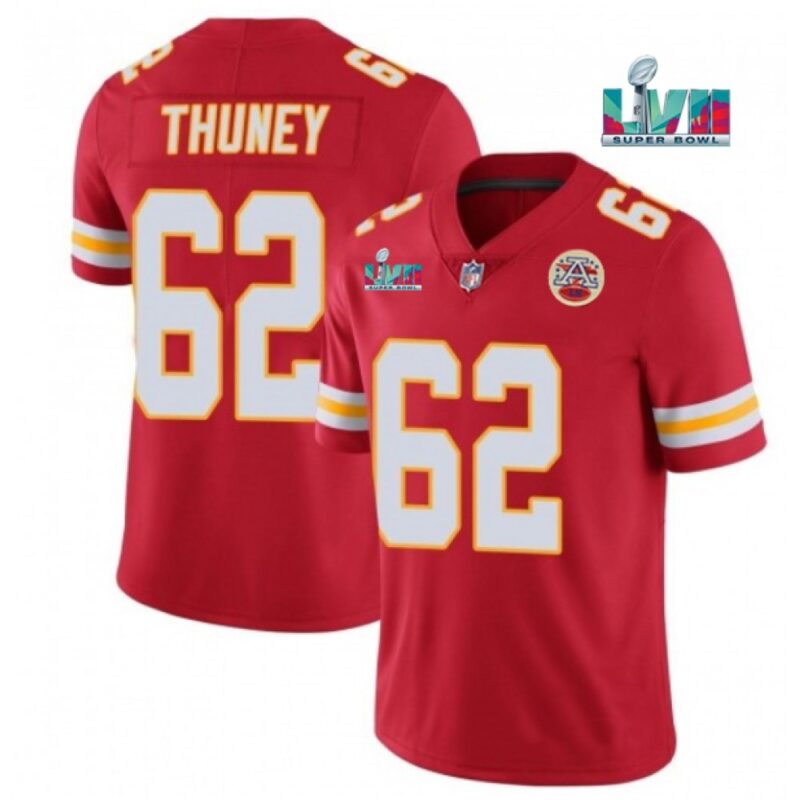 68617af986730_1 Youth Kansas City Chiefs #62 Joe Thuney Red Super Bowl LVII Patch Vapor Untouchable Limited Stitched Jersey