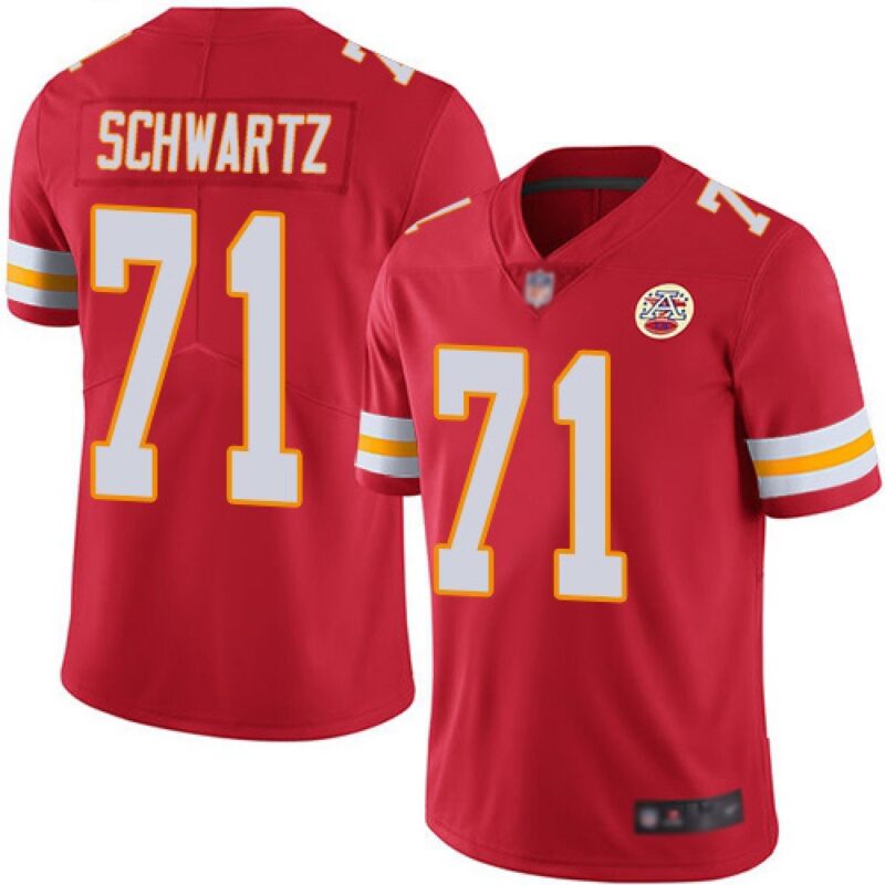 68617afc4df51_1 Youth Kansas City Chiefs #71 Mitchell Schwart Red Vapor Untouchable Limited Stitched NFL Jersey