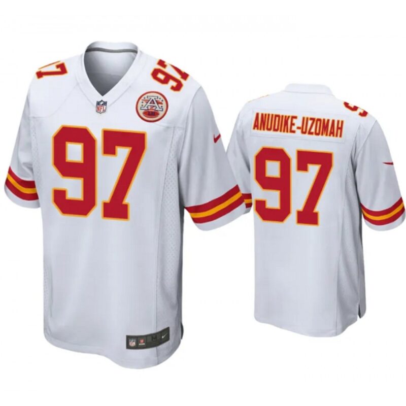 68617b0a83616_1 Youth Kansas City Chiefs #97 Felix Anudike-Uzomah White Stitched Jersey
