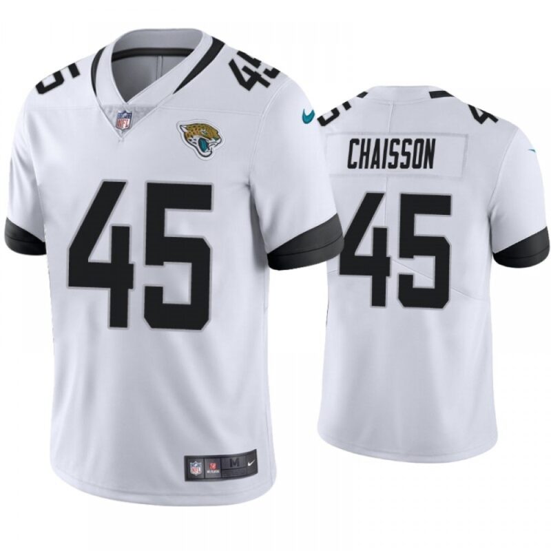 68617b537c0b4_1 Youth Jacksonville Jaguars #45 K'Lavon Chaisson White Vapor Untouchable Stitched Jersey