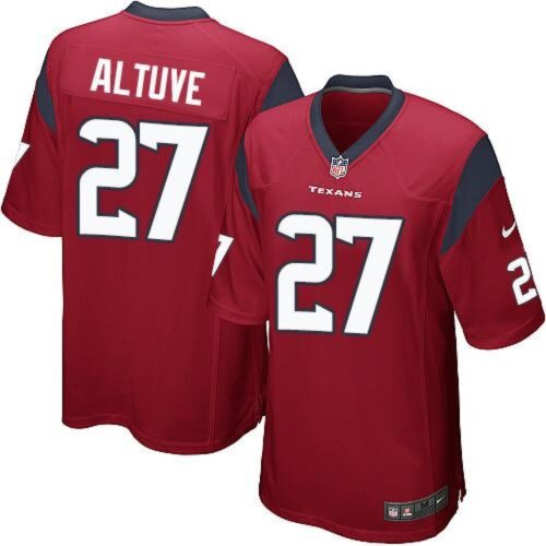 68617b611059f_1 Texans #27 Jose Altuve Red Alternate Youth Stitched NFL Elite Jersey