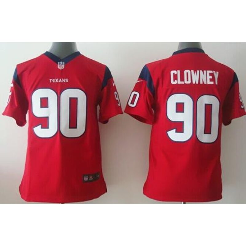 68617b63e0e1f_1 Texans #90 Jadeveon Clowney Red Alternate Youth Stitched NFL Elite Jersey