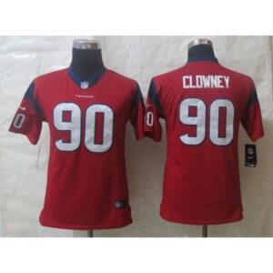 68617b6c3442e_1 Texans #90 Jadeveon Clowney Red Alternate Youth Stitched NFL Limited Jersey