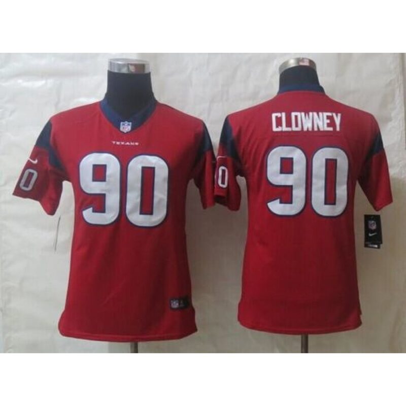 68617b6c3442e_1 Texans #90 Jadeveon Clowney Red Alternate Youth Stitched NFL Limited Jersey
