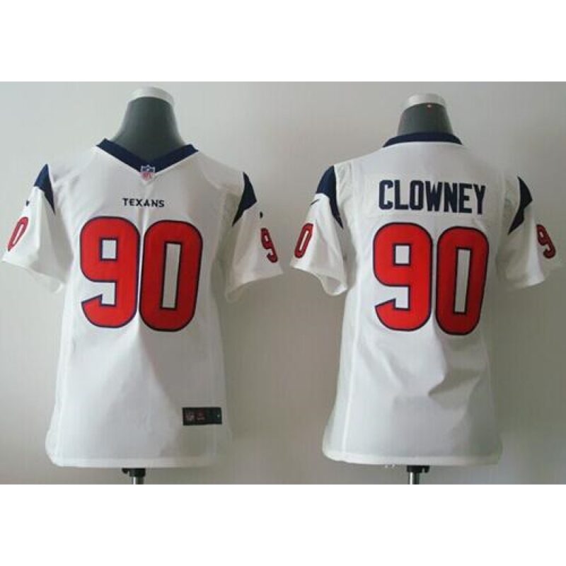 68617b80458c3_1 Texans #90 Jadeveon Clowney White Youth Stitched NFL Elite Jersey