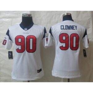 68617b82c8328_1 Texans #90 Jadeveon Clowney White Youth Stitched NFL Limited Jersey