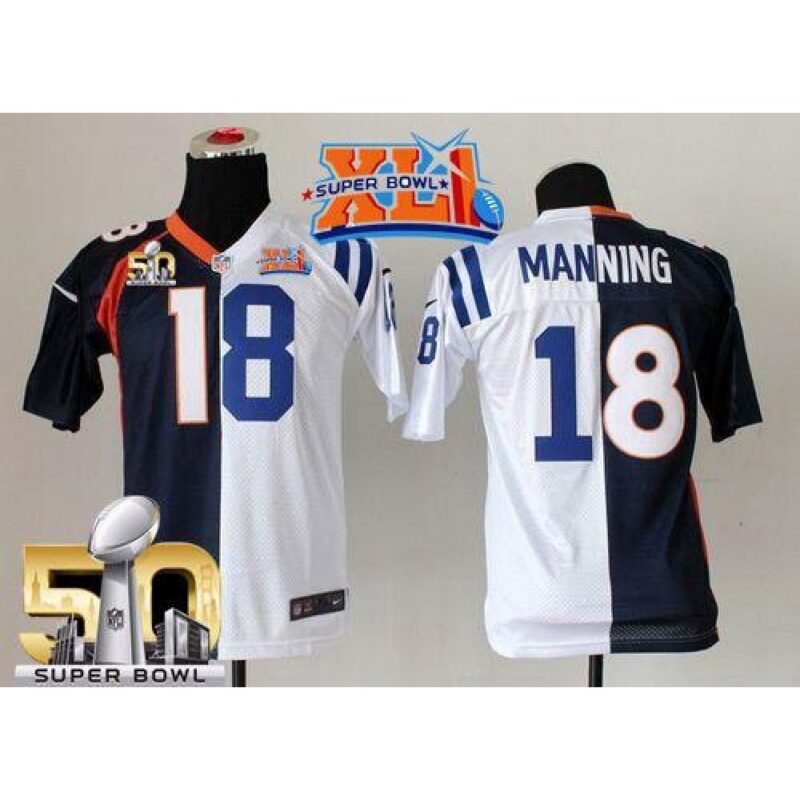 68617bbfdd52e_1 Colts #18 Peyton Manning Blue/White Super Bowl XLI & Super Bowl 50 Youth Stitched NFL Elite Split Broncos Jersey