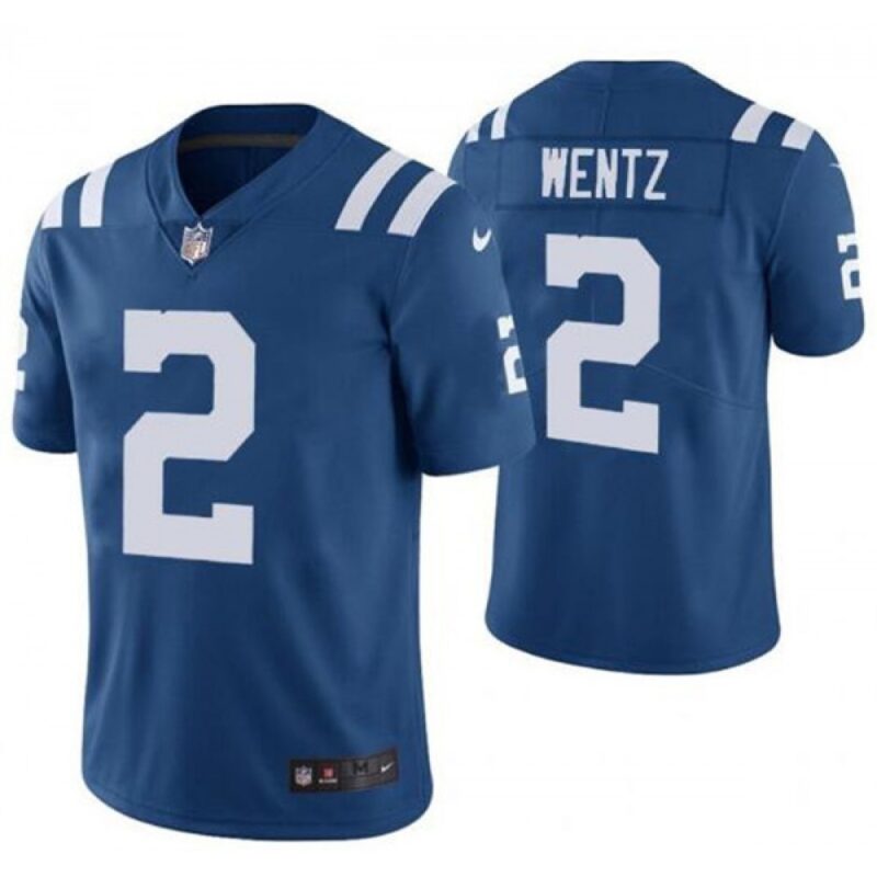68617bc802d18_1 Youth Indianapolis Colts #2 Carson Wentz Blue Vapor Untouchable Limited Stitched Football Jersey
