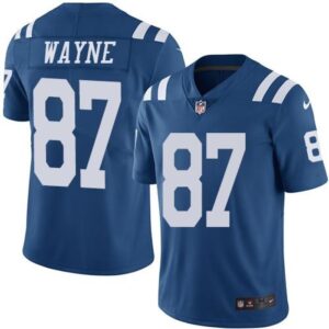 68617c1545eab_1 Colts #87 Reggie Wayne Royal Blue Youth Stitched NFL Limited Rush Jersey