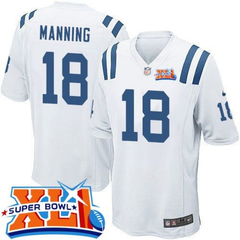 68617c2eea8bc_1 Colts #18 Peyton Manning White Super Bowl XLI Youth Stitched NFL Elite Jersey