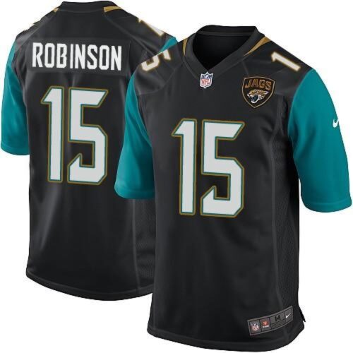 68617c3cbd54b_1 Jaguars #15 Allen Robinson Black Alternate Youth Stitched NFL Elite Jersey