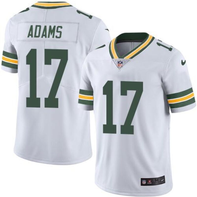 68617cd6c1a64_1 Packers #17 Davante Adams White Youth Stitched NFL Limited Rush Jersey
