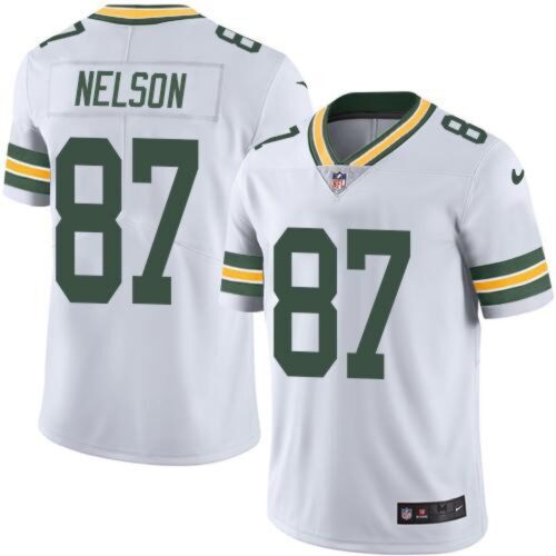 68617cf28c2aa_1 Packers #87 Jordy Nelson White Youth Stitched NFL Limited Rush Jersey