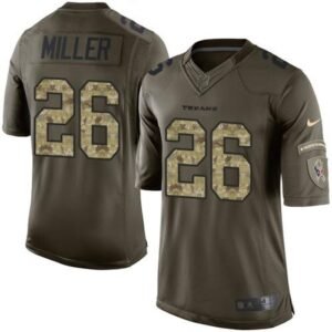 Texans #26 Lamar Miller Green Youth Stitched NFL Limited Salute to Service Jersey