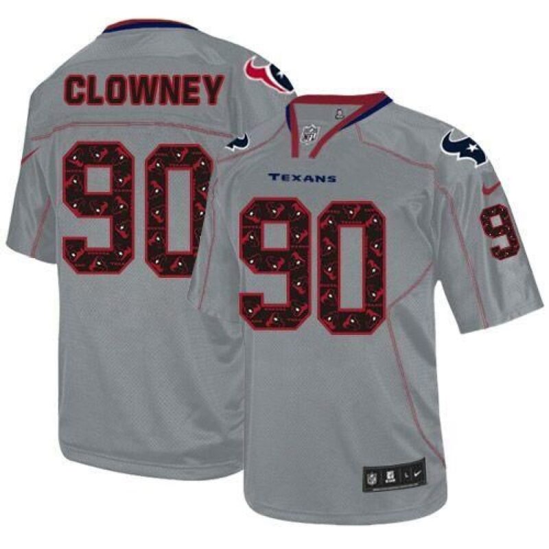 68617d430b9a2_1 Texans #90 Jadeveon Clowney New Lights Out Grey Youth Stitched NFL Elite Jersey
