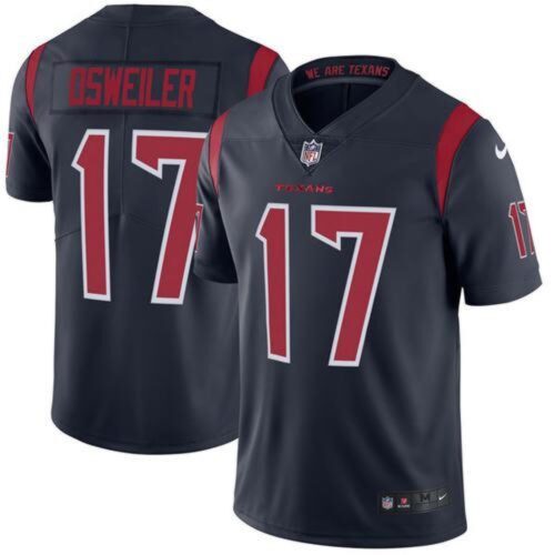 68617d5b6f187_1 Texans #17 Brock Osweiler Navy Blue Youth Stitched NFL Limited Rush Jersey