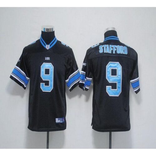 68617de9455f7_1 Lions #9 Matthew Stafford Black EStitched Youth NFL Jersey