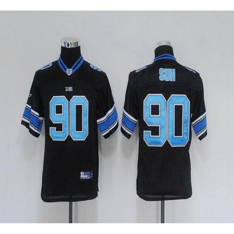 68617debe62a3_1 Lions #90 Ndamukong Suh Black EStitched Youth NFL Jersey
