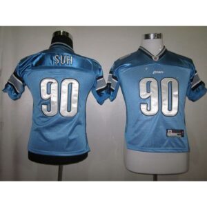 68617e1d6d060_1 Lions #90 Ndamukong Suh Blue EStitched Youth NFL Jersey
