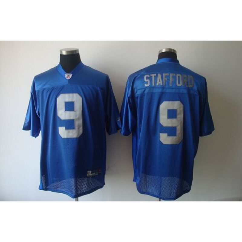 68617e2d852c9_1 Lions #9 Matthew Stafford Blue EStitched Throwback Youth NFL Jersey