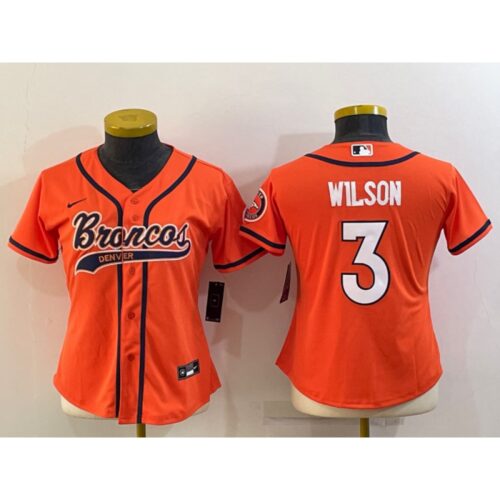 68617e739b8d3_1 Youth Denver Broncos #3 Russell Wilson Orange With Patch Cool Base Stitched Baseball Jersey