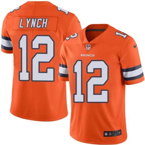 68617ed01f230_1 Broncos #12 Paxton Lynch Orange Youth Stitched NFL Limited Rush Jersey