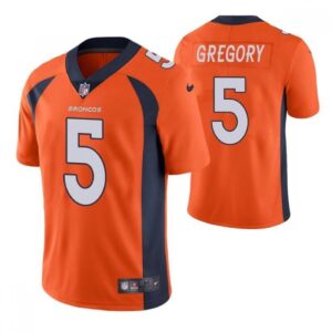 68617ee874d1e_1 Youth Denver Broncos #5 Randy Gregory Orange Vapor Untouchable Limited Stitched Jersey