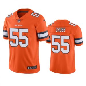 68617eeb35eca_1 Youth Denver Broncos #55 Bradley Chubb Orange Color Rush Limited Stitched Jersey