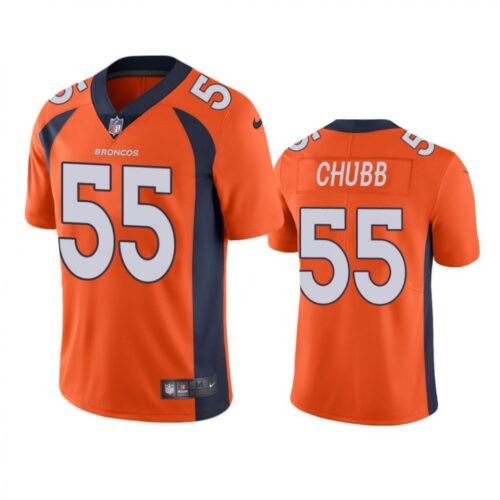 68617eedc73e2_1 Youth Denver Broncos #55 Bradley Chubb Orange Vapor Untouchable Limited Stitched Jersey