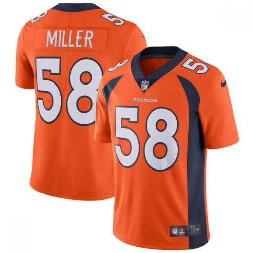 68617ef5e468f_1 Youth Denver Broncos #58 Von Miller Orange Vapor Untouchable Limited Stitched NFL Jersey