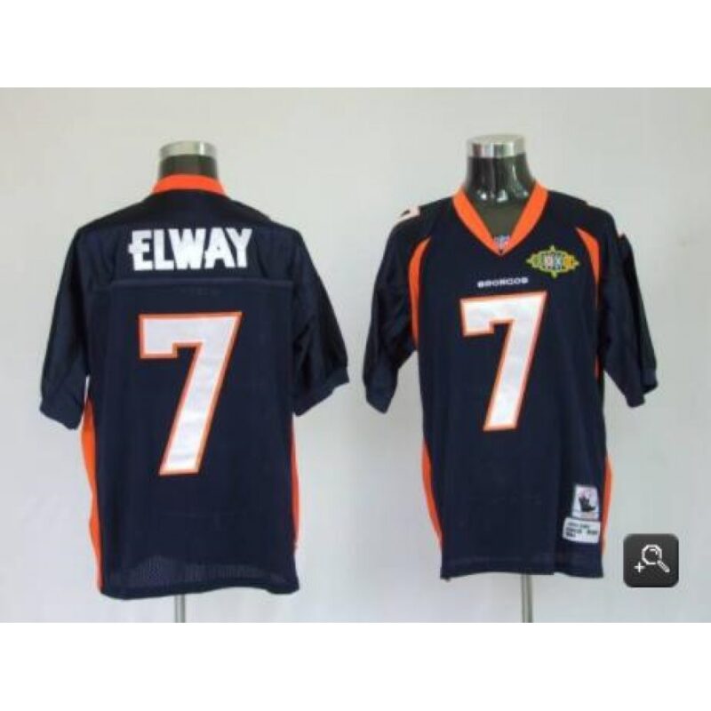 68617fae65bbe_1 Youth Denver Broncos #7 John Elway Blue With 2010 Super Bowl Patch Mitchel & Ness Stitched Jersey
