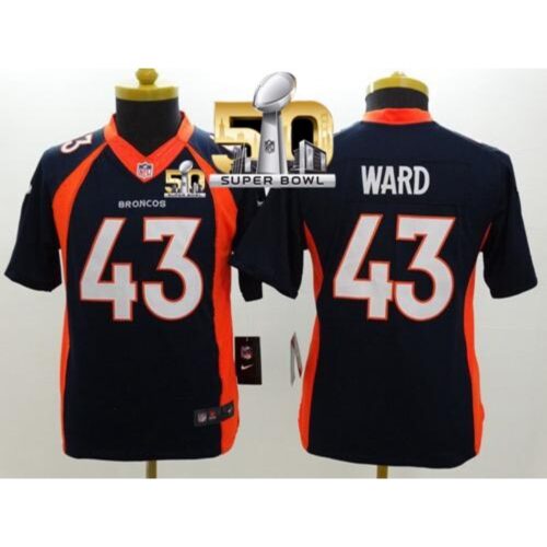 68617ffd95555_1 Broncos #43 T.J. Ward Blue Alternate Super Bowl 50 Youth Stitched NFL New Limited Jersey