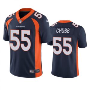 686180850905a_1 Youth Denver Broncos #55 Bradley Chubb Navy Vapor Untouchable Limited Stitched Jersey