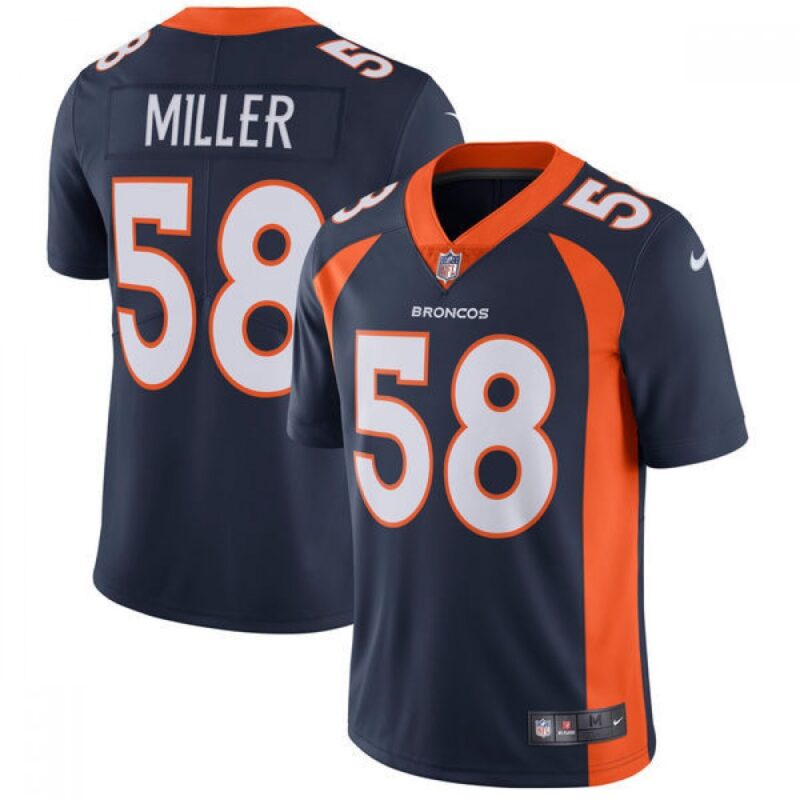 68618087aac16_1 Youth Denver Broncos #58 Von Miller Navy Vapor Untouchable Limited Stitched NFL Jersey