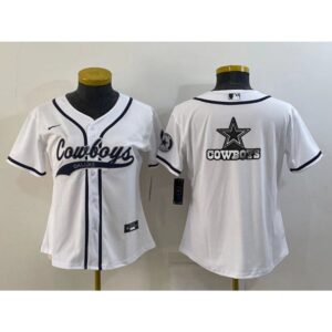 686180d90b388_1 Youth Dallas Cowboys White Team Big Logo With Patch Cool Base Stitched Baseball Jersey