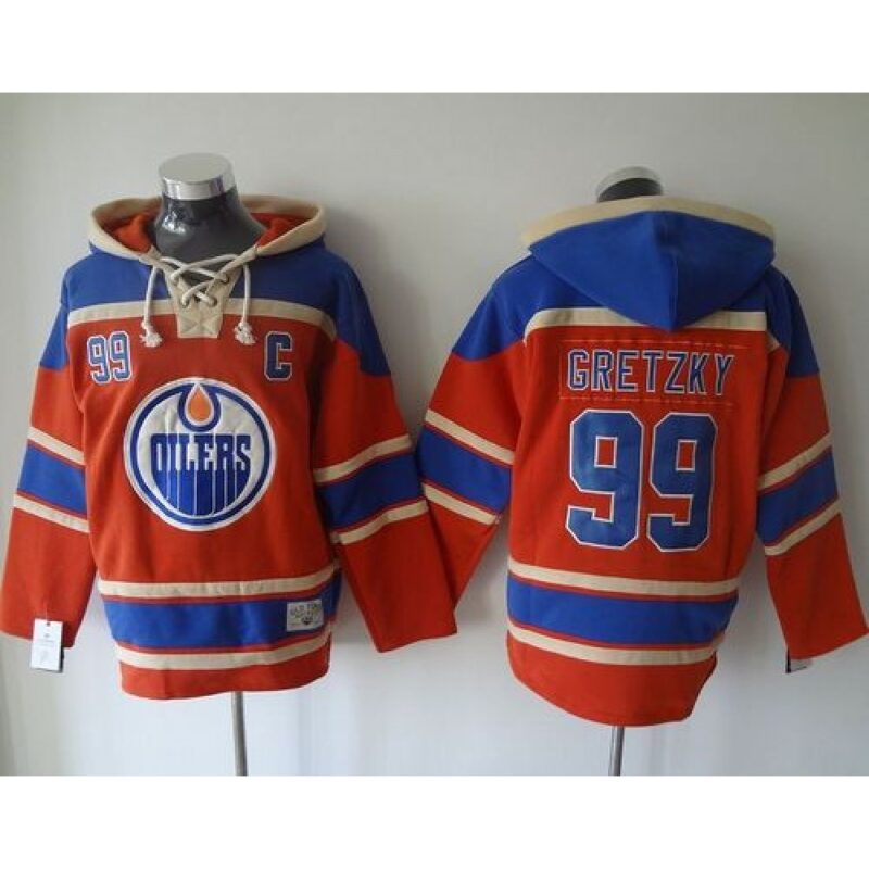68618138316cd_1 Oilers #99 Wayne Gretzky Orange Sawyer Hooded Sweatshirt Stitched NHL Jersey