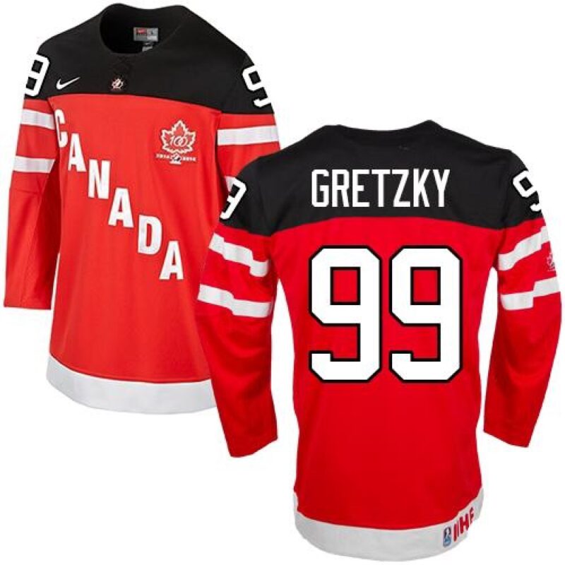 68618156f0008_1 Olympic CA. #99 Wayne Gretzky Red 100th Anniversary Stitched NHL Jersey