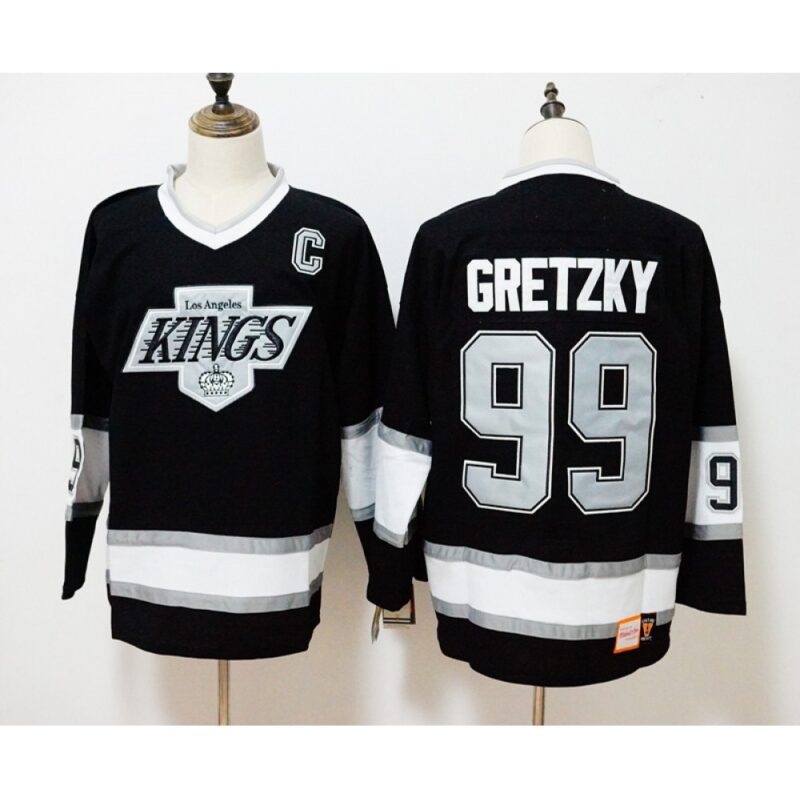 6861816f94952_1 Men's Los Angeles Kings #99 Wayne Gretzky Black Throwback CCM Stitched NHL Jersey